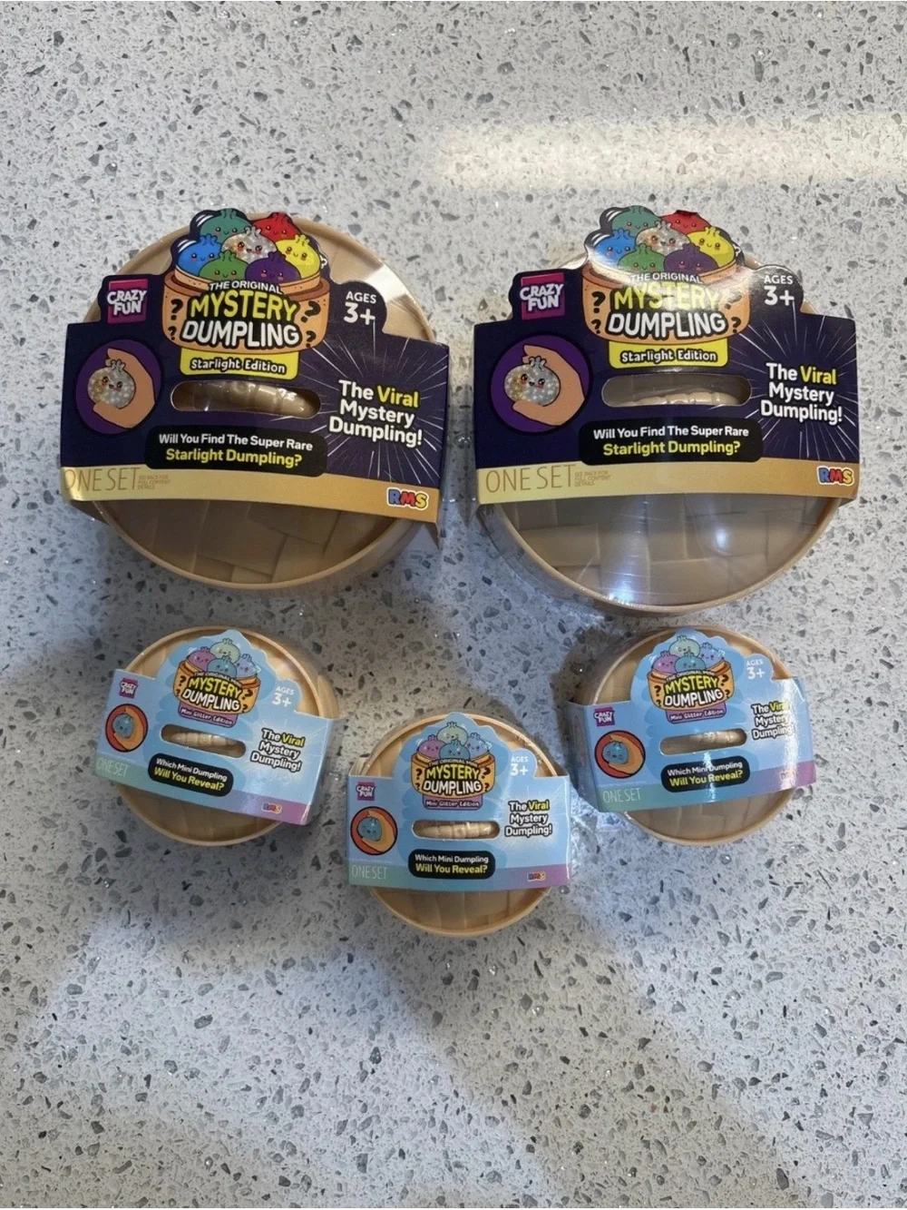 Crazy Fun RMS Dumpling Starlight Edition/ Mini Dumpling Lot Of 5 Authentic